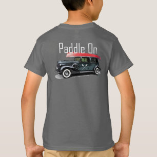 Paddle No Classic Car Design - Camisa T Básica Par