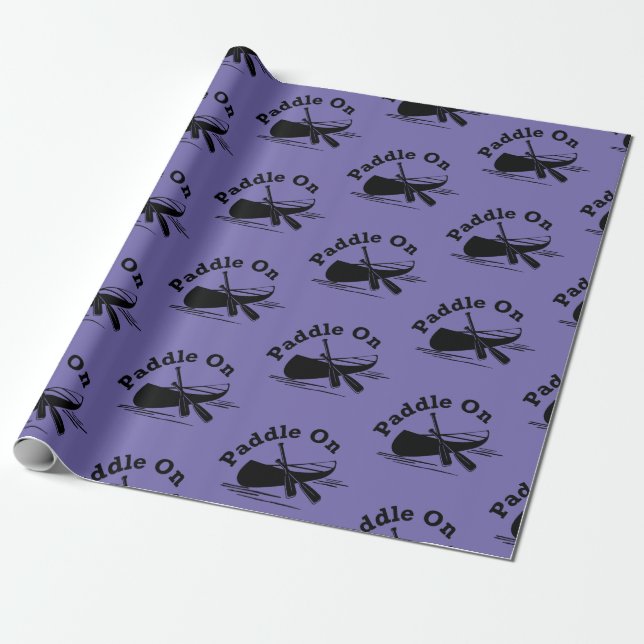 Paddle On Design - Papel de Embrulho (Desenrolado)