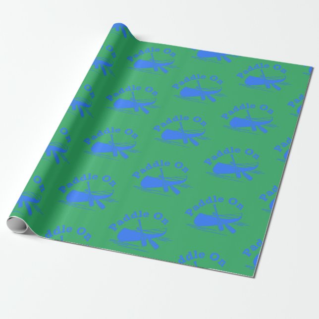 Paddle On Design - Papel de Embrulho (Desenrolado)