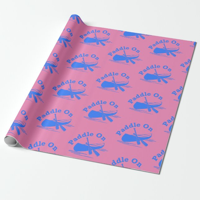 Paddle On Design - Papel de Embrulho (Desenrolado)