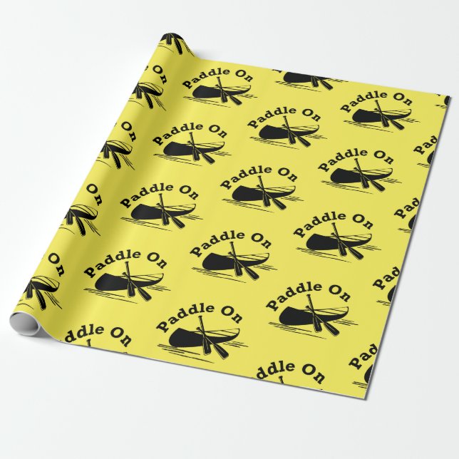 Paddle On Design - Papel de Embrulho (Desenrolado)