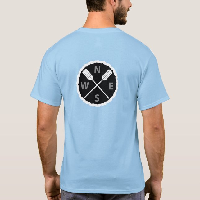 Paddle On Explorer Design - Camisa T básica mascul (Verso)