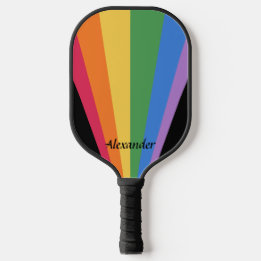 Paddle Personalizado De Pickleball Arco-Íris