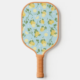 Paddle Pickleball Azul-Padrão-Limão