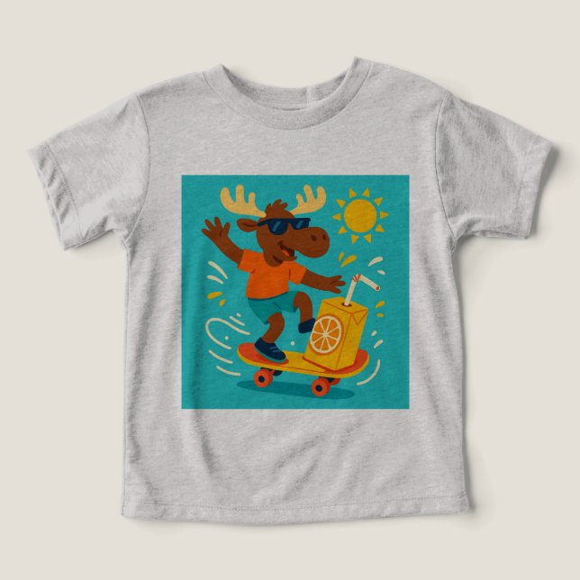 Paddle Pops & Flip Flops – Juggling Moose Summer T (Design frontal)