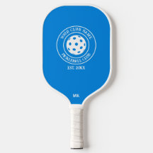 Paddle Único Com O Nome Do Clube E O Azul De Ano