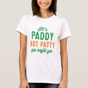 Paddy não Ruas engraçadas da Patty. Camisa do Di
