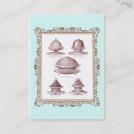 Padeiro, cartão de visita do estilo do vintage de