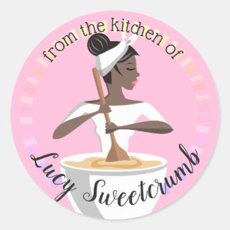 Padeiro do afro-americano da cozinha da etiqueta