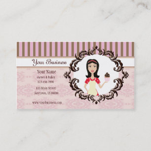 Padeiro, padaria, cartão de visita do cozinheiro