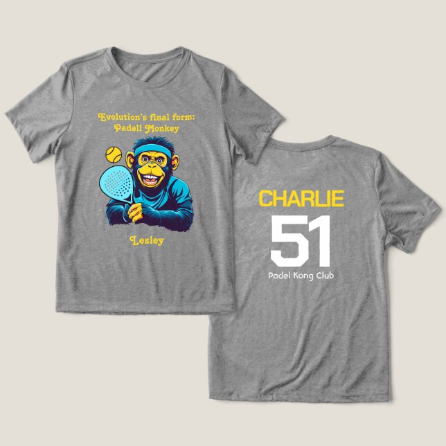 Padel Monkey Business Smashwear (Design Frente e Verso)