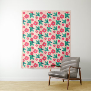 padrão_8_camellia e pássaro_2 L_size tapeçaria