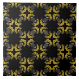 Padrão abstrato amarelo, bronze e preto