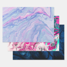 Padrão Abstrato Colorido de Tinta de Mármore Moder