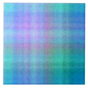 Padrão Abstrato Cubismo Azul