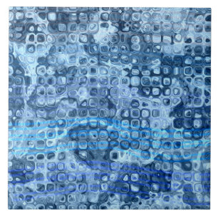Padrão Abstrato de Água Azul Oceânico