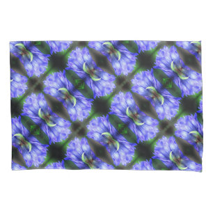 Padrão Abstrato de Flor Gentiano Azul