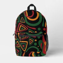 Padrão Abstrato de Formas Tribais em Vermelho, Dou