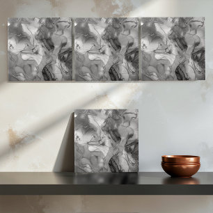Padrão Abstrato de Mármore Nebuloso Méd B&P ID705b