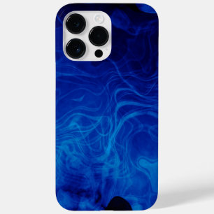 Padrão Abstrato Dramático Azul Elétrico