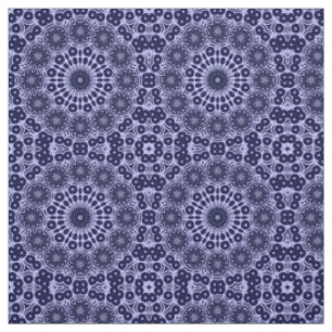 Padrão abstrato em azul e branco - Tecido