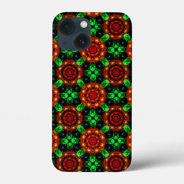 Padrão Abstrato Floral Moderno Boho Elegante #504 (Verso)