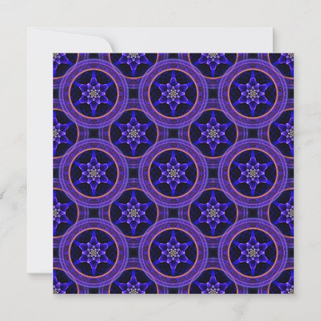 Padrão Abstrato Floral Moderno Boho Elegante #505 (Frente)