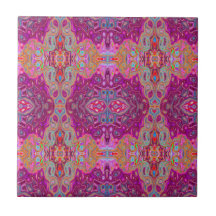 Padrão abstrato Magenta Rosa, Azul e Vermelho do G