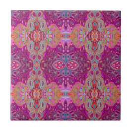 Padrão abstrato Magenta Rosa, Azul e Vermelho do G