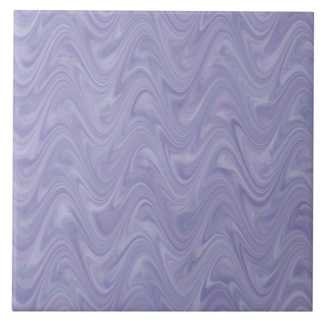 Padrão Abstrato Ondulado Roxo (Frente)