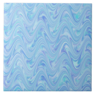 Padrão Abstrato Ondulado Roxo Azul
