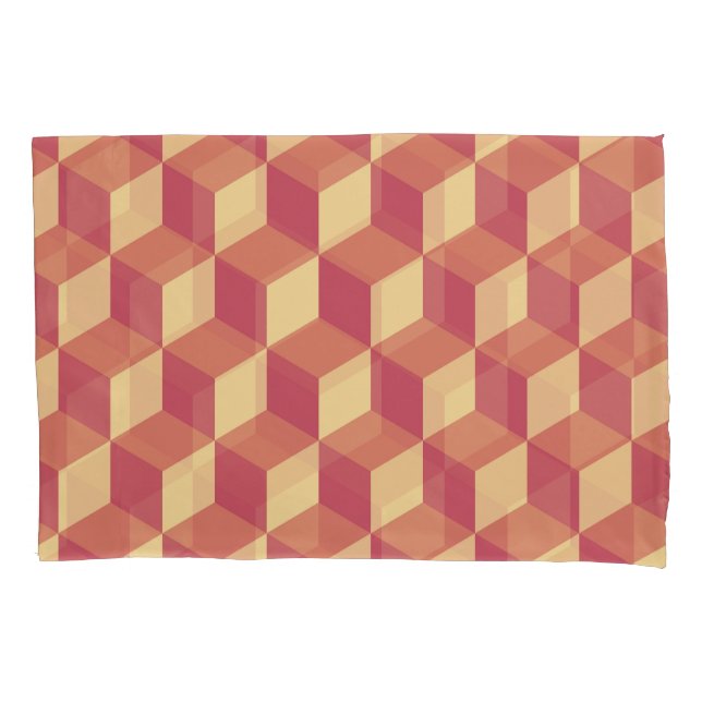 Padrão abstrato Orange Red Cube (Frente)