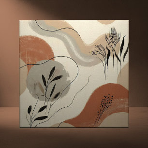 Padrão Abstrato Orgânico Minimalista Moderno