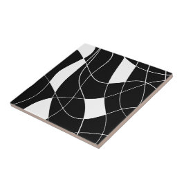 Padrão abstrato preto e branco elegante