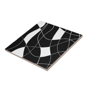 Padrão abstrato preto e branco elegante