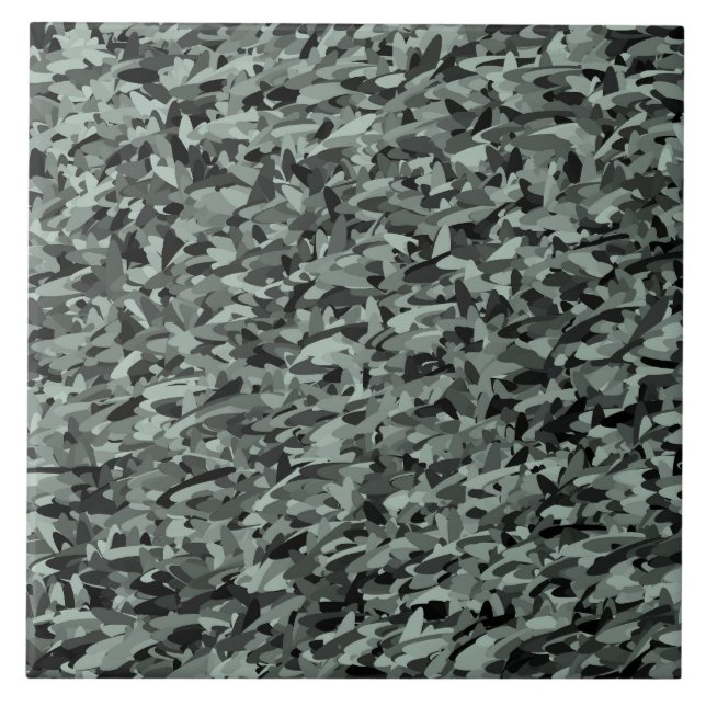 Padrão Abstrato Preto Verde (Frente)