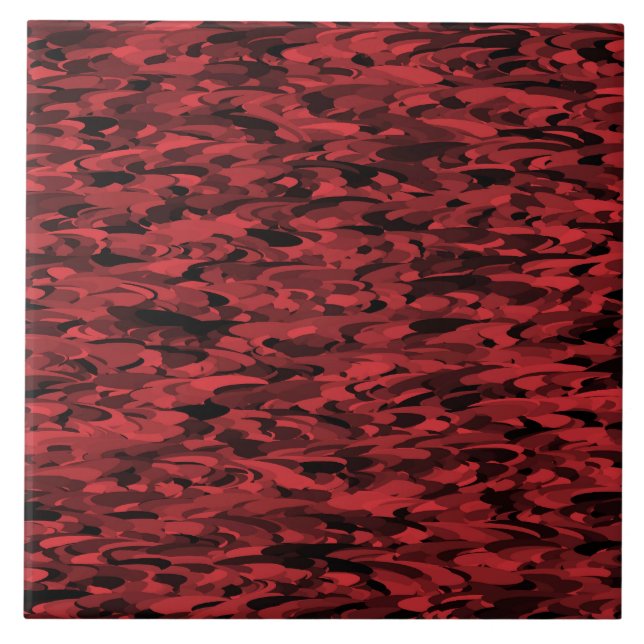 Padrão Abstrato Preto Vermelho (Frente)