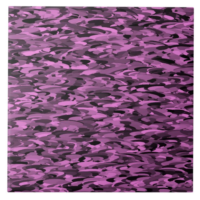 Padrão Abstrato Roxo Preto (Frente)