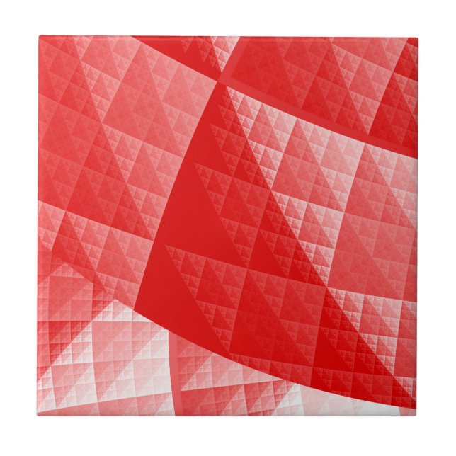 Padrão abstrato vermelho (Frente)