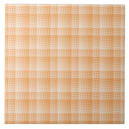 Padrão Abstrato Xadrez Laranja Branco