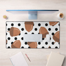 Padrão Acorn Black Dots Autumn Y2K