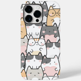 Padrão Adorável de Gatos Kawaii