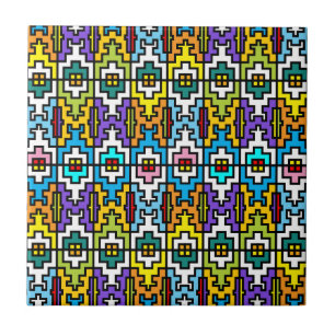 Padrão africano de cores brilhantes