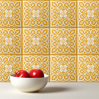 Padrão amarelo estético português mediterrânico