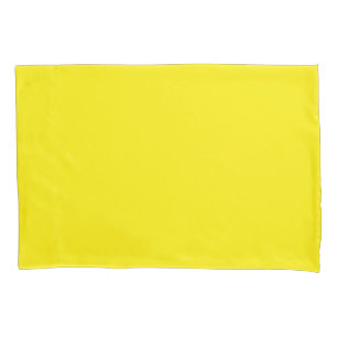 Padrão amarelo única fronha de almofada feita so