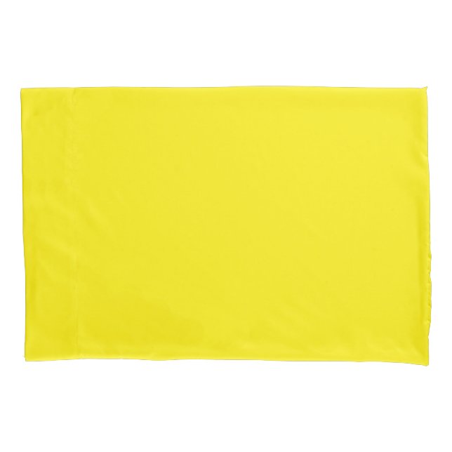 Padrão amarelo única fronha de almofada feita sob (Frente)
