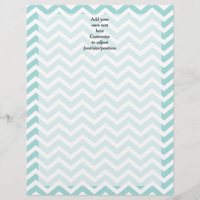 Padrão aqua chevron (Frente)