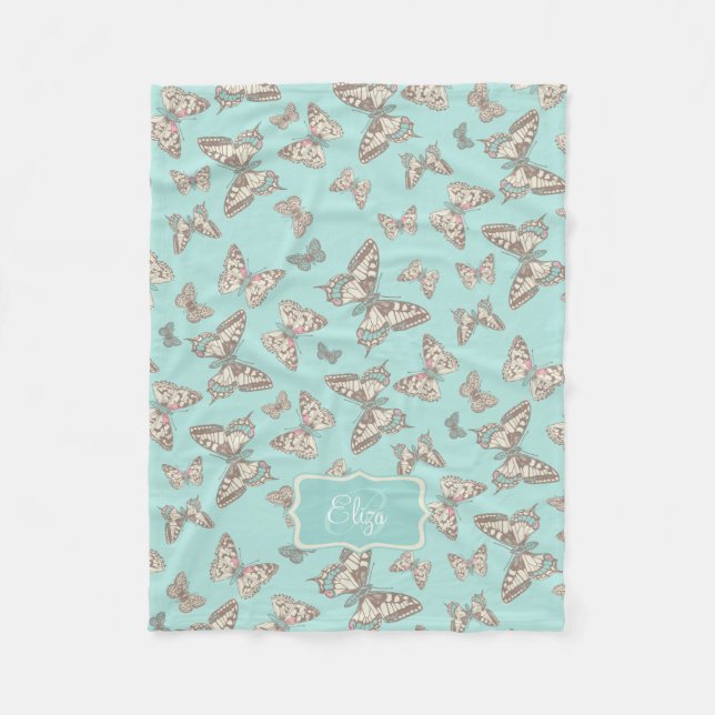 Padrão aqual de borboleta pintada chamado cobertor (Frente)