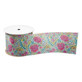 Padrão Árabe Floral Satin Ribbon