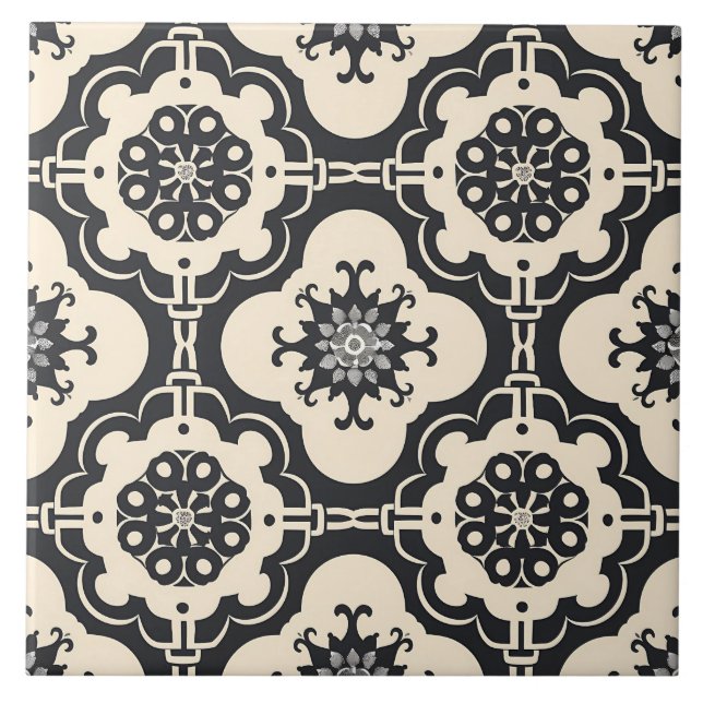 Padrão Arábico Barroco Decorativo (Frente)